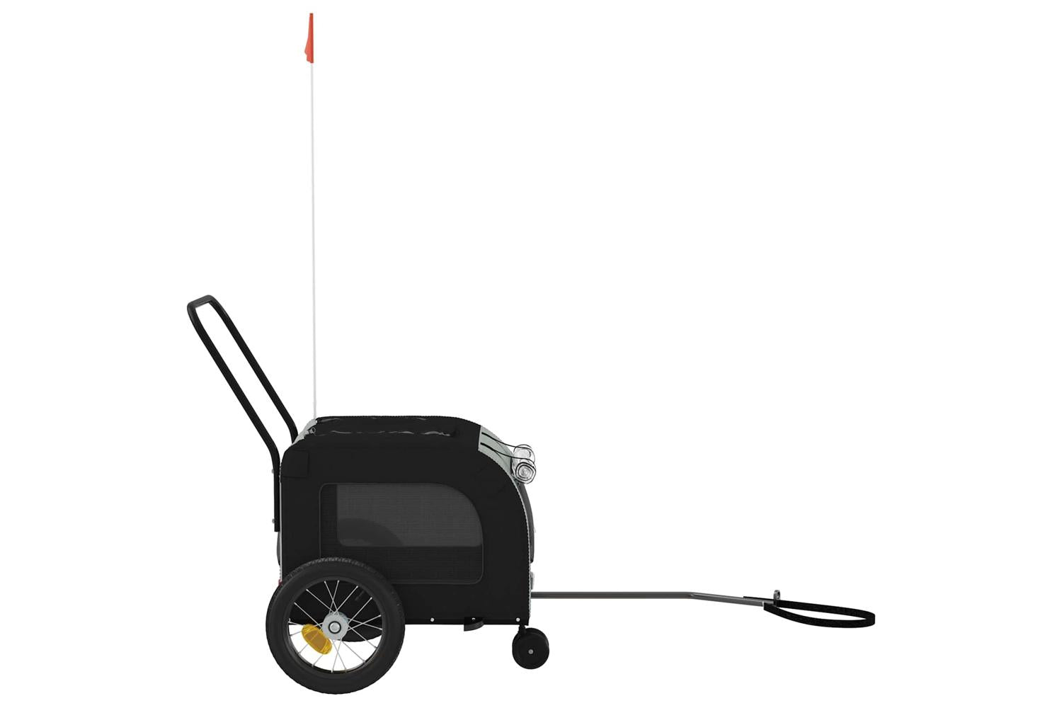 Vidaxl Pet Bike Trailer Grey And Black 545 X 120 X 161 Cm-4