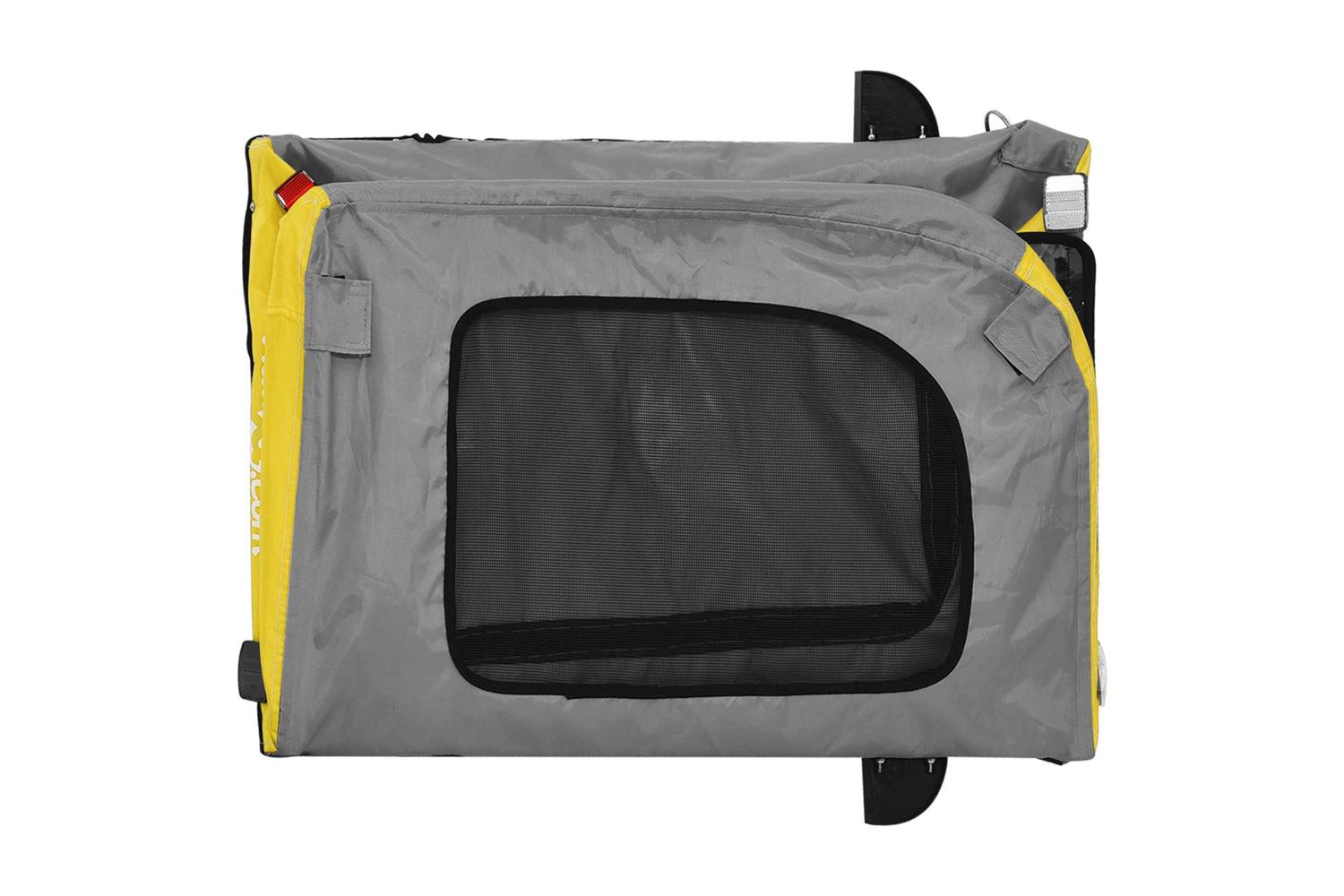 Vidaxl Pet Bike Trailer Yellow And Grey 545 X 120 X 161 Cm-10
