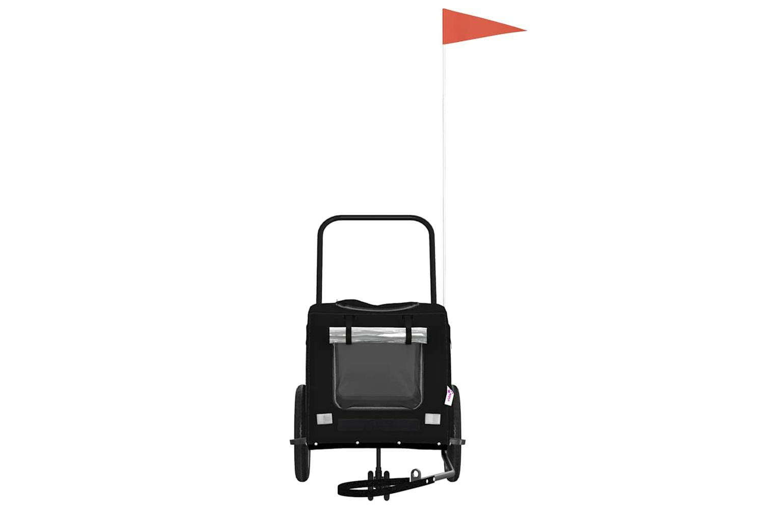 Vidaxl Pet Bike Trailer With Storage Black 1245 X 635 X 53 Cm-3
