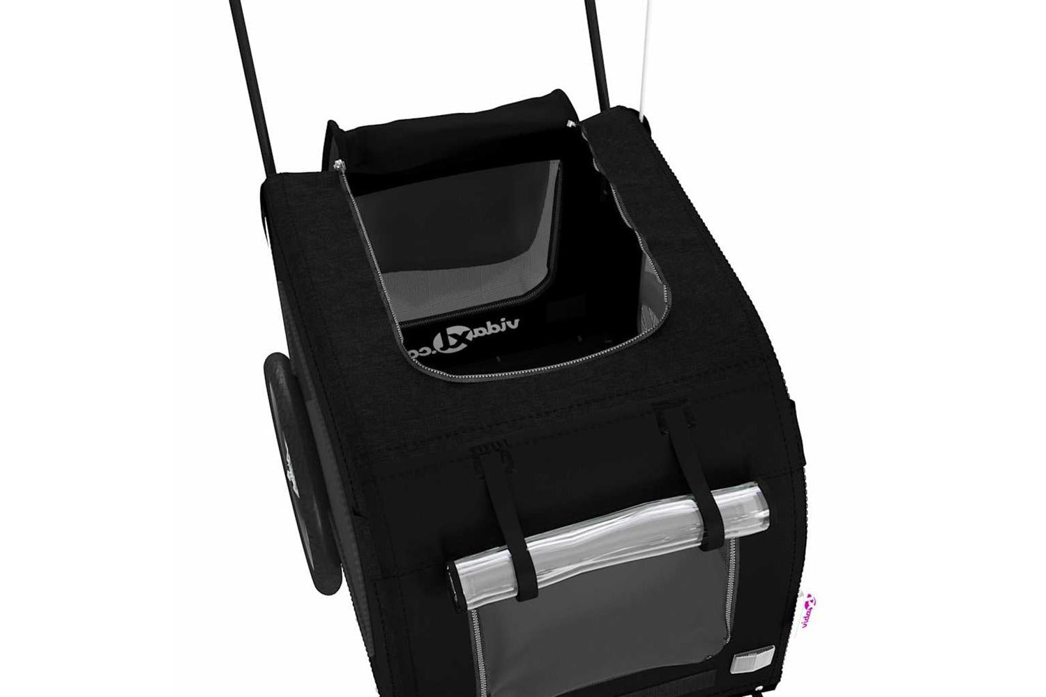 Vidaxl Pet Bike Trailer With Storage Black 1245 X 635 X 53 Cm-6
