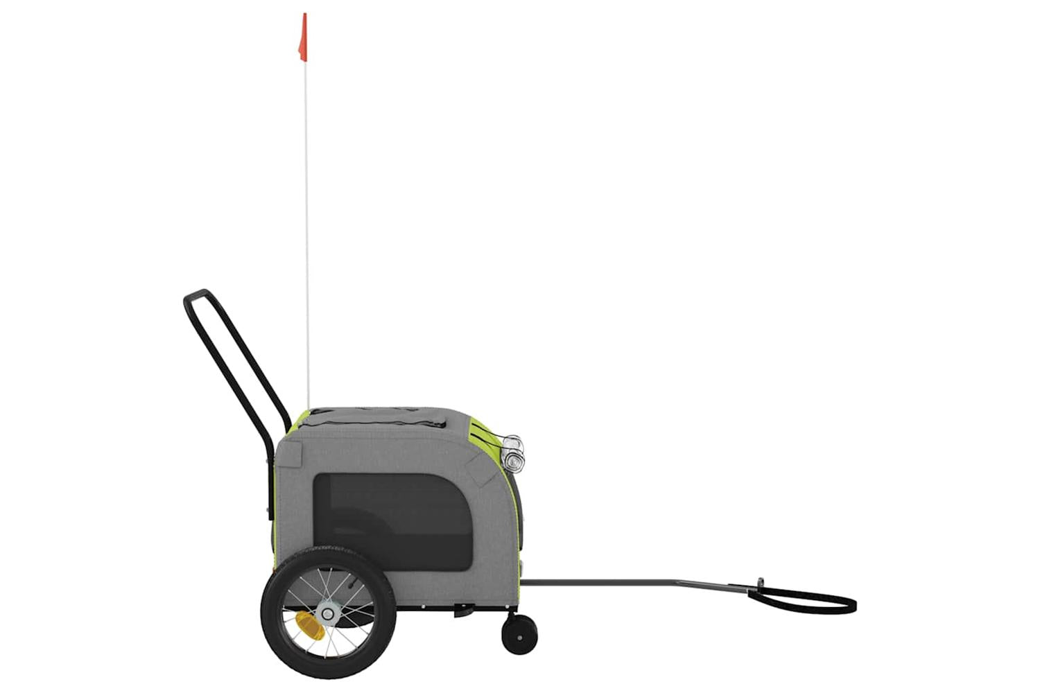Vidaxl Pet Bike Trailer Green And Grey 1245 X 635 X 53 Cm-4
