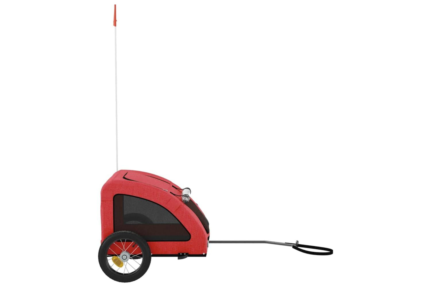 Vidaxl Pet Bike Trailer Red Oxford Fabric And Iron-6