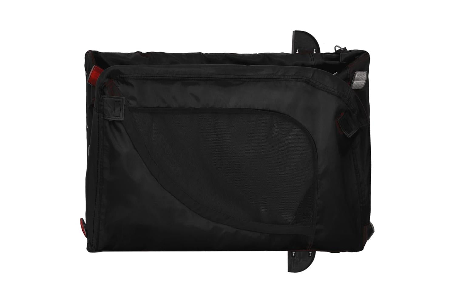 Vidaxl Pet Bike Trailer Black Oxford Fabric And Iron-8