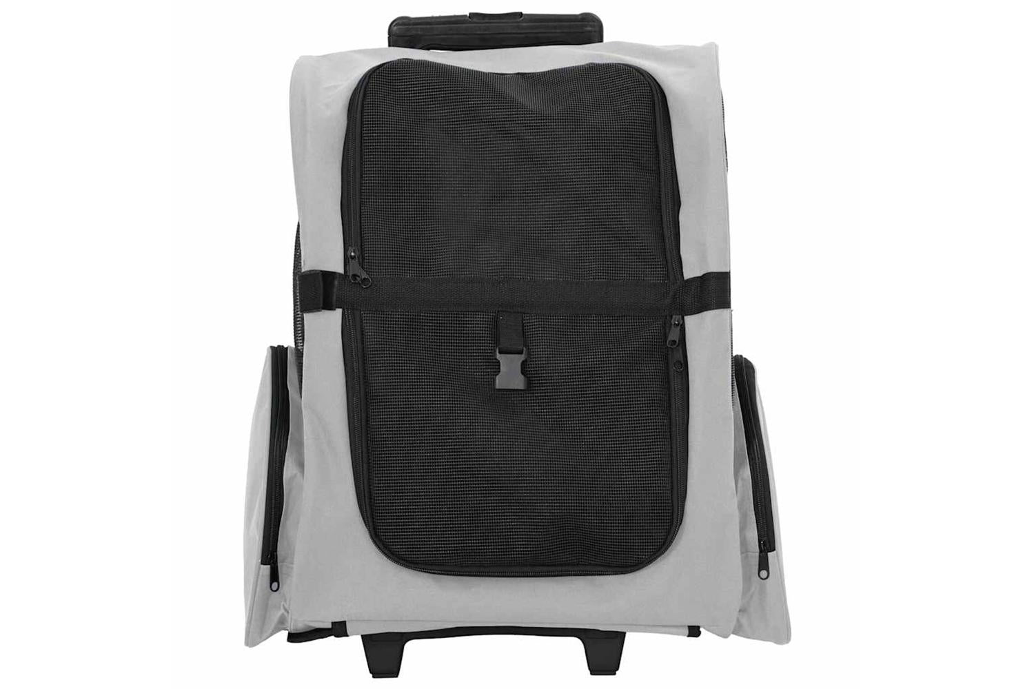 Vidaxl Pet Trolley 3-in-1 Design Grey 48x32x57-106 Cm Oxford Fabric-3
