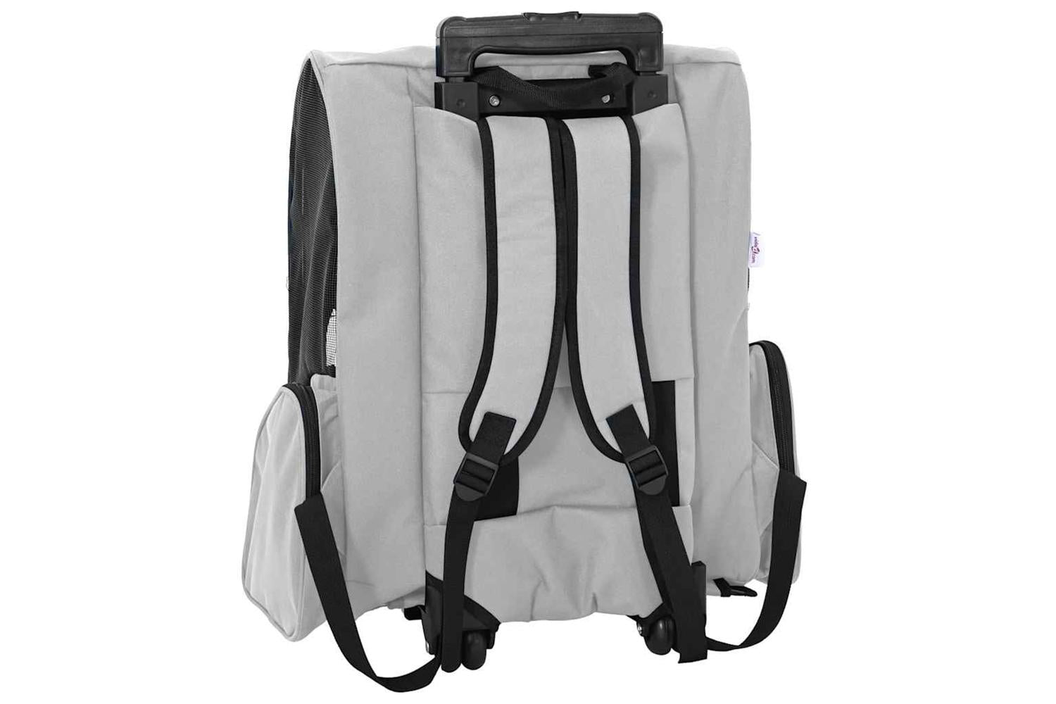 Vidaxl Pet Trolley 3-in-1 Design Grey 48x32x57-106 Cm Oxford Fabric-6