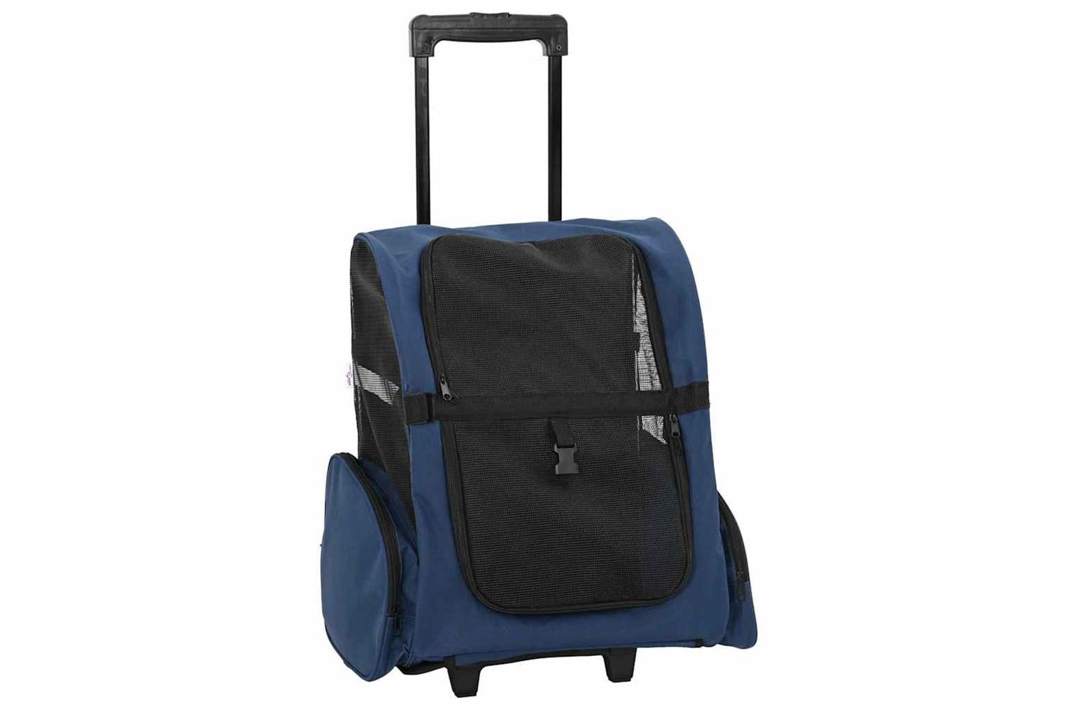 Vidaxl Pet Trolley 3-in-1 Design Blue 48x32x57-106 Cm Oxford Fabric-2