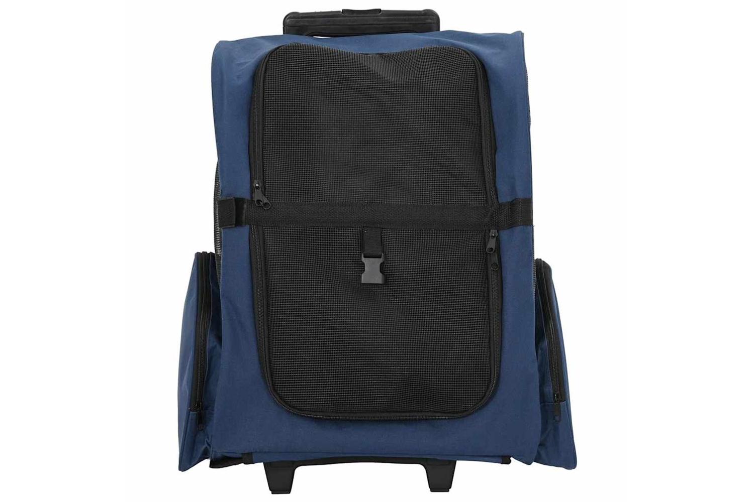 Vidaxl Pet Trolley 3-in-1 Design Blue 48x32x57-106 Cm Oxford Fabric-3