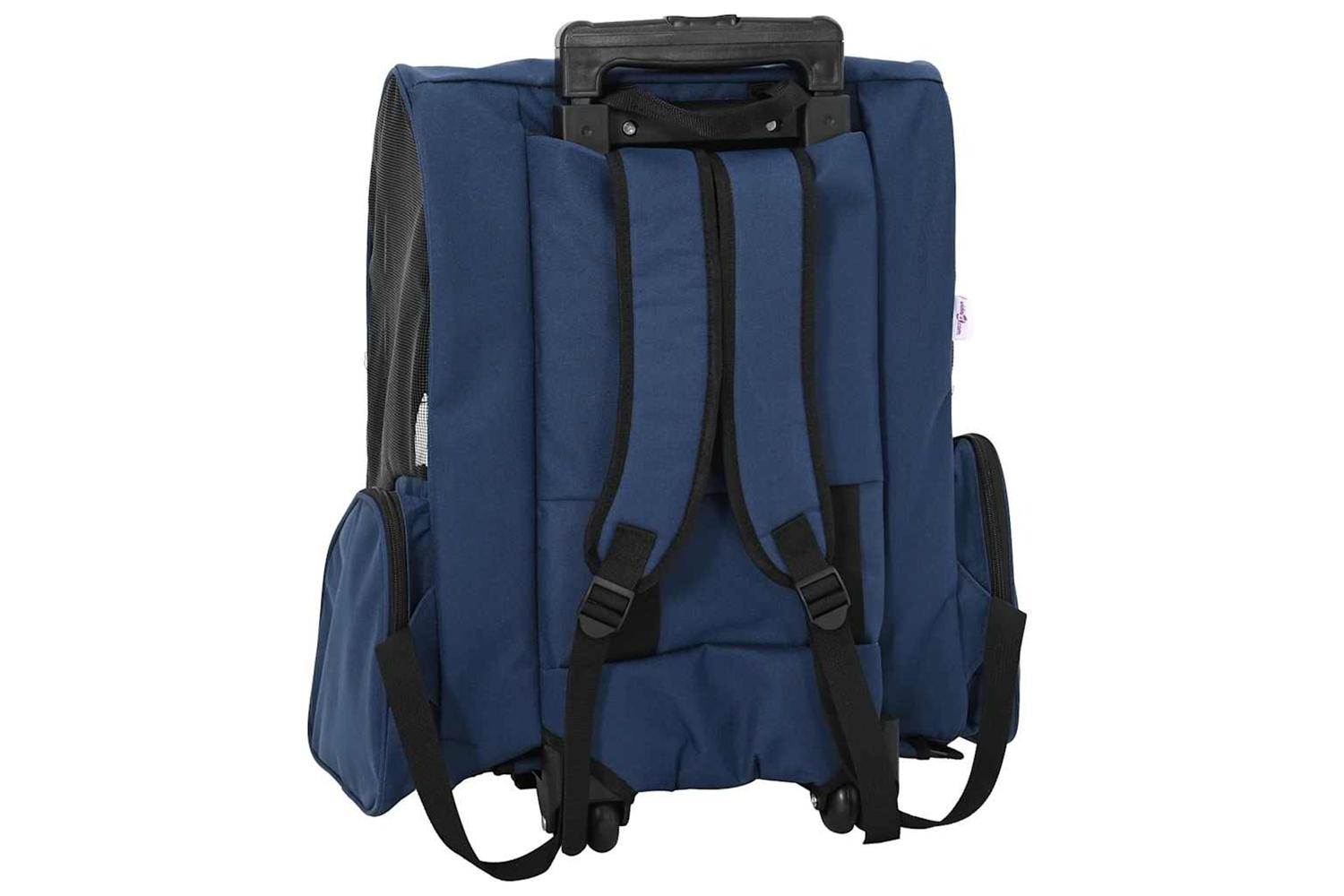 Vidaxl Pet Trolley 3-in-1 Design Blue 48x32x57-106 Cm Oxford Fabric-6