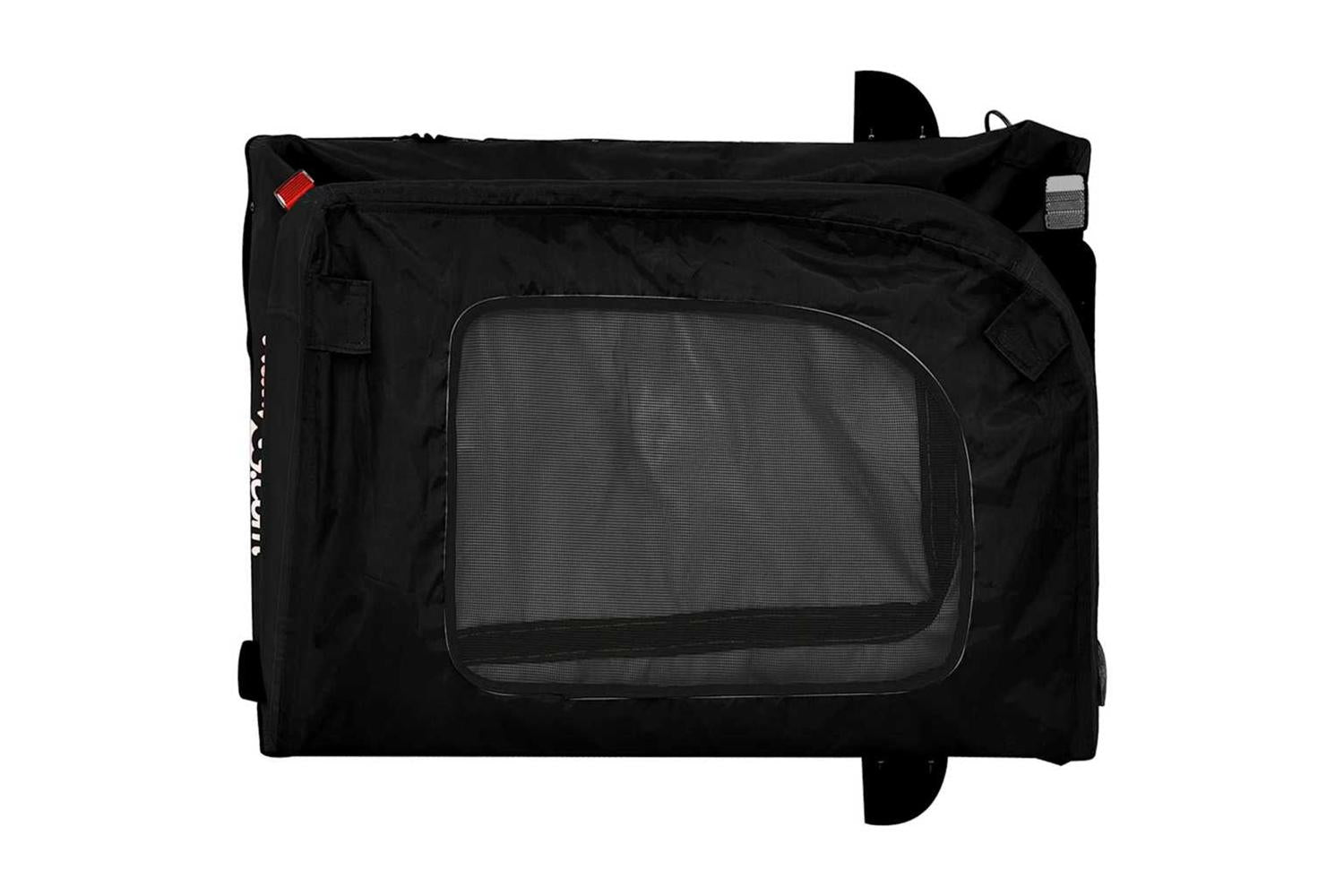 Vidaxl Pet Bike Trailer Black Oxford Fabric And Iron-9