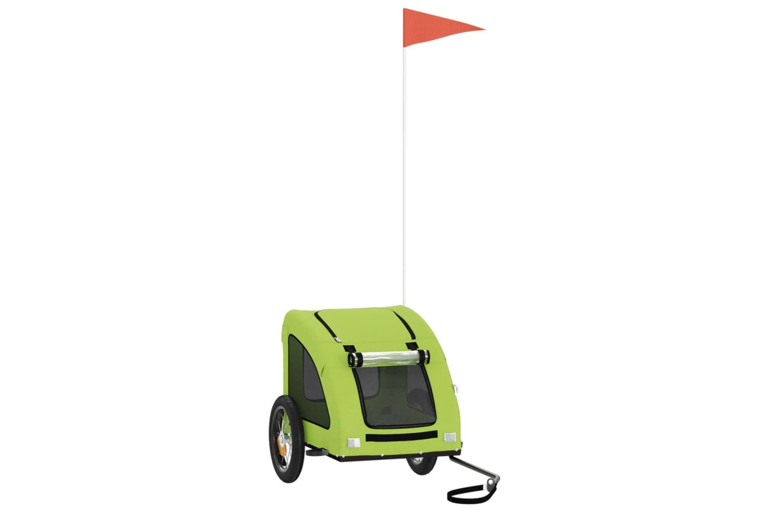 Vidaxl Pet Bike Trailer Green Oxford Fabric And Iron