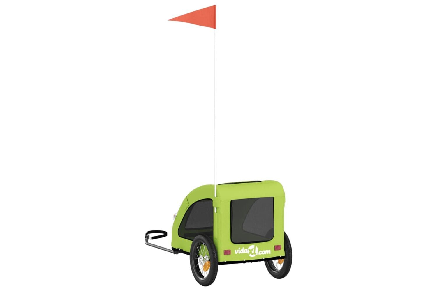 Vidaxl Pet Bike Trailer Green Oxford Fabric And Iron-8