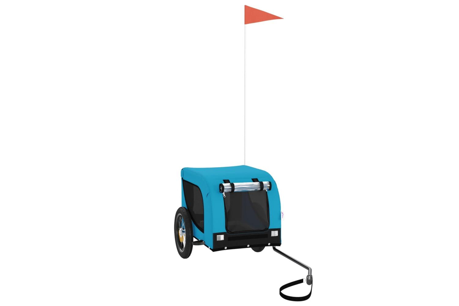 Vidaxl Pet Bike Trailer Blue And Black Oxford Fabric And Iron-2
