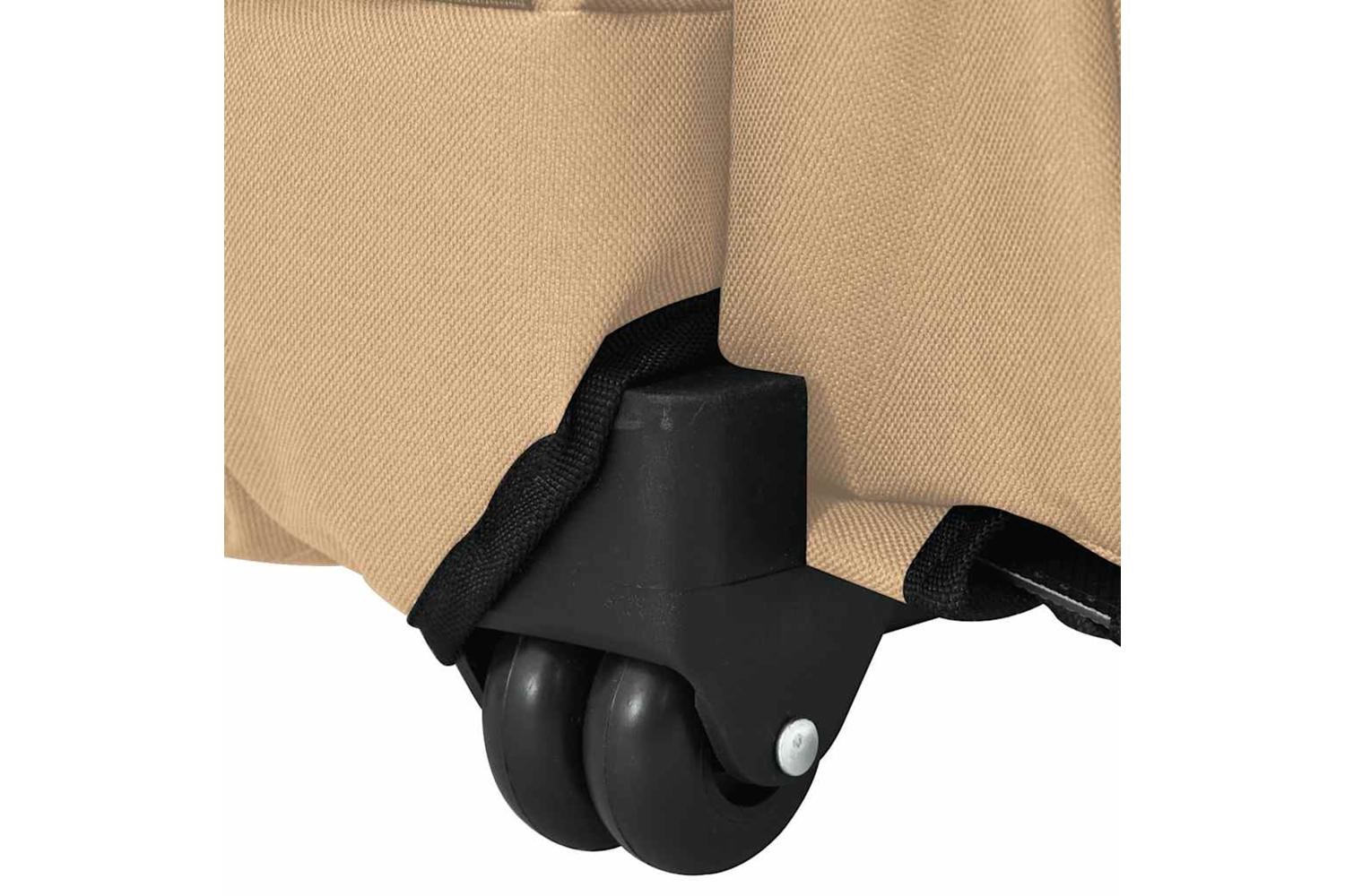 Vidaxl Pet Trolley 3-in-1 Design Sand 48x32x57-106 Cm Oxford Fabric-10