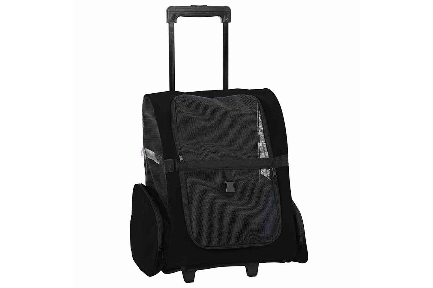 Vidaxl Pet Trolley 3-in-1 Design Black 48x32x57-106 Cm Oxford Fabric-2
