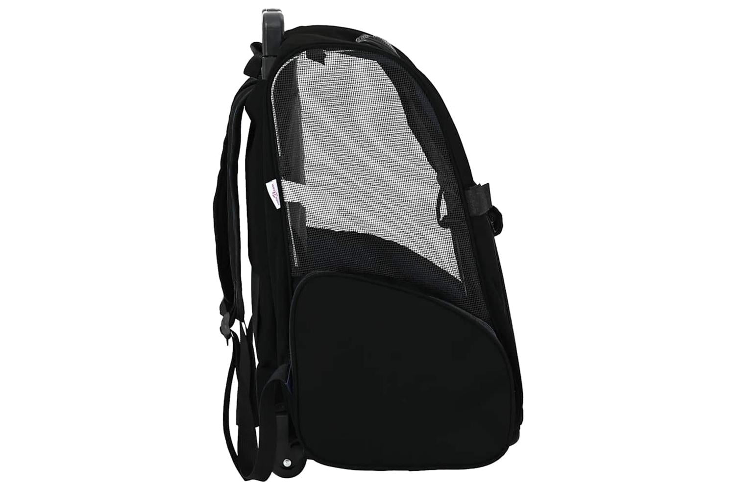 Vidaxl Pet Trolley 3-in-1 Design Black 48x32x57-106 Cm Oxford Fabric-4