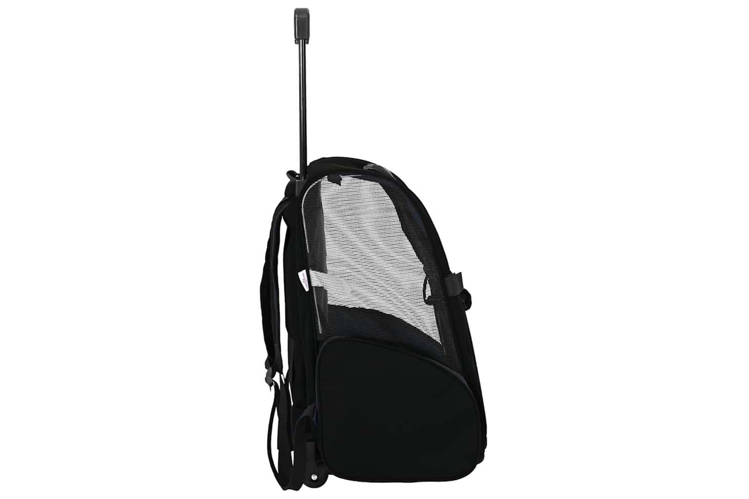 Vidaxl Pet Trolley 3-in-1 Design Black 48x32x57-106 Cm Oxford Fabric-5