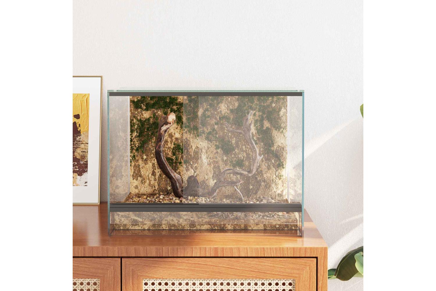 Vidaxl Reptile And Amphibian Habitats White 40 X 30 X 30 Cm Glass-4
