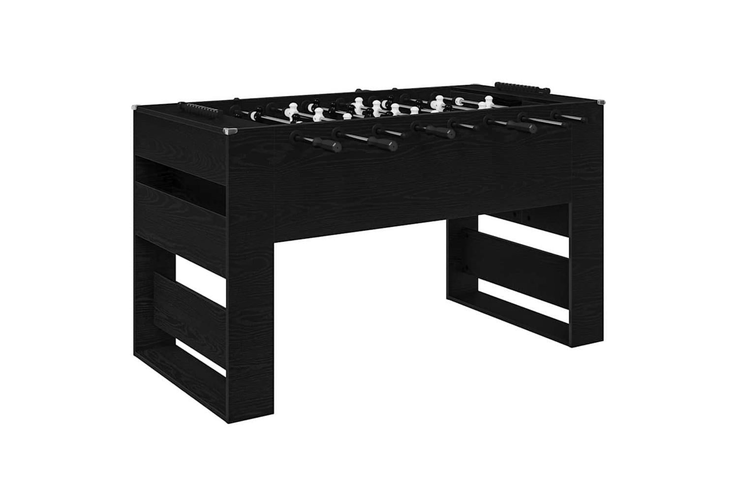 Vidaxl Football Table Black Oak 146.5 X 74 X 85 Cm Engineered Wood-2