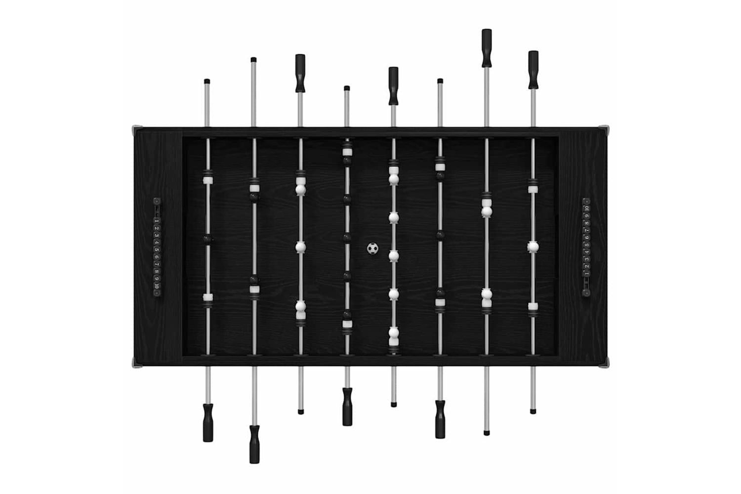 Vidaxl Football Table Black Oak 146.5 X 74 X 85 Cm Engineered Wood-7