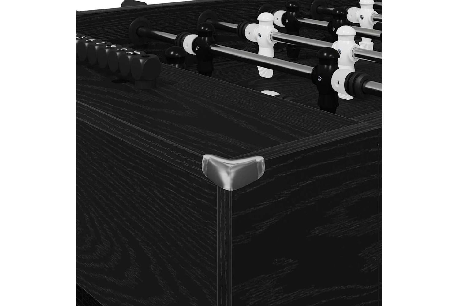 Vidaxl Football Table Black Oak 146.5 X 74 X 85 Cm Engineered Wood-8