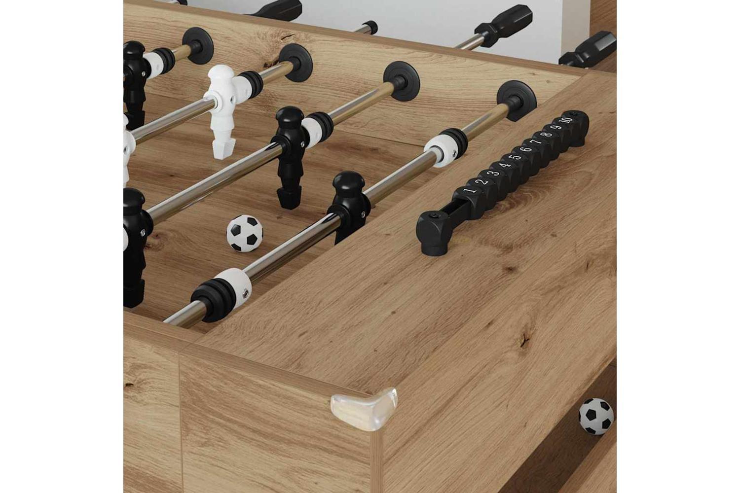 Vidaxl Football Table Artisan Oak 146.5 X 74 X 85 Cm Engineered Wood-3