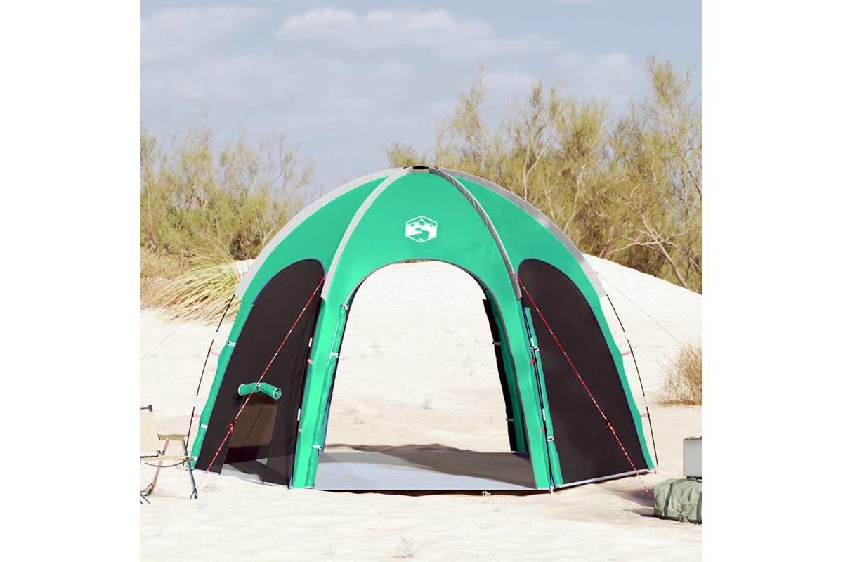 Vidaxl Pool Tent Sea Green 366 X 305 X 231 Cm Polyester And Fiberglass-3