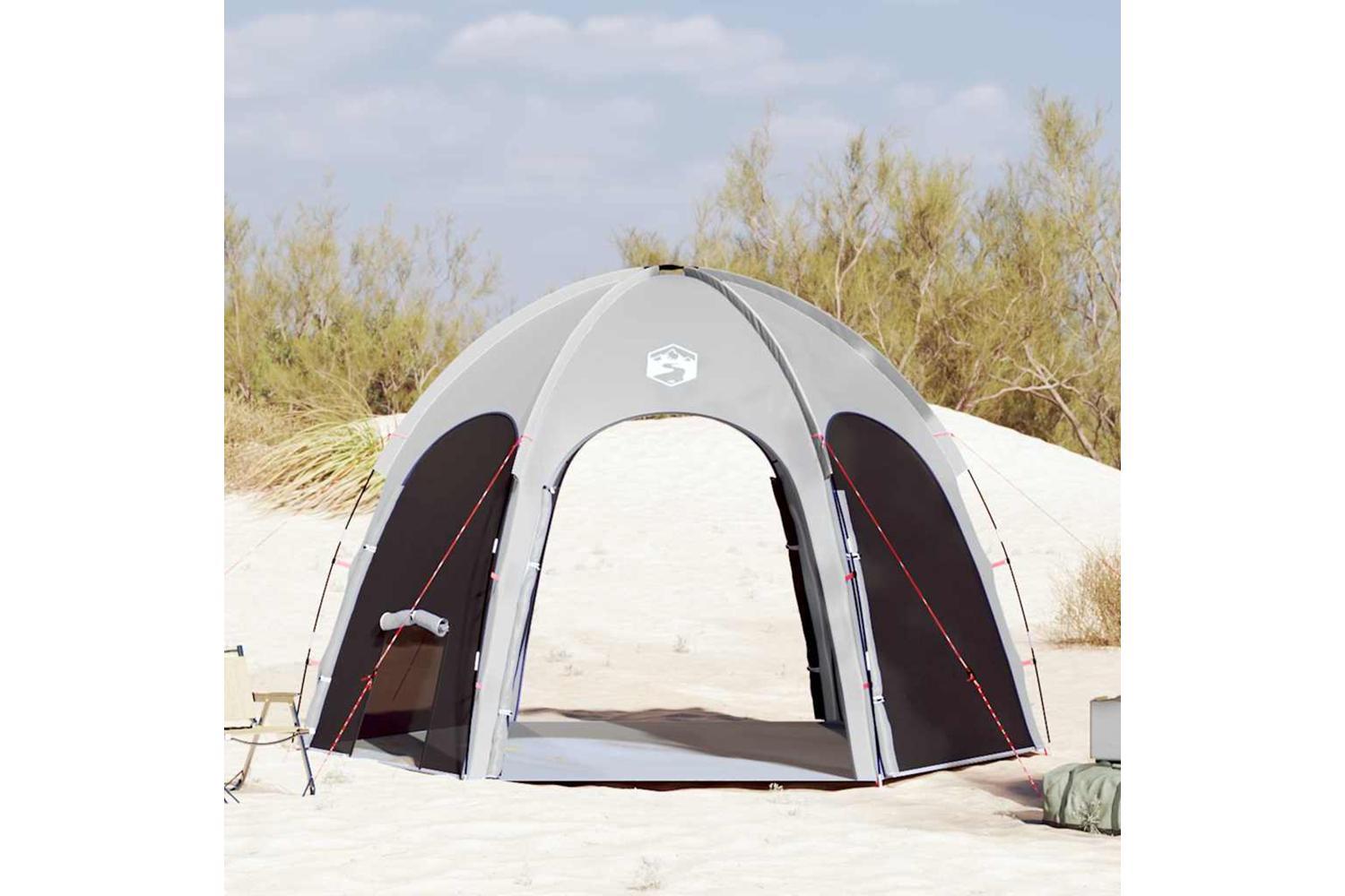 Vidaxl Pool Tent Grey 366 X 305 X 231 Cm Polyester And Fiberglass-3