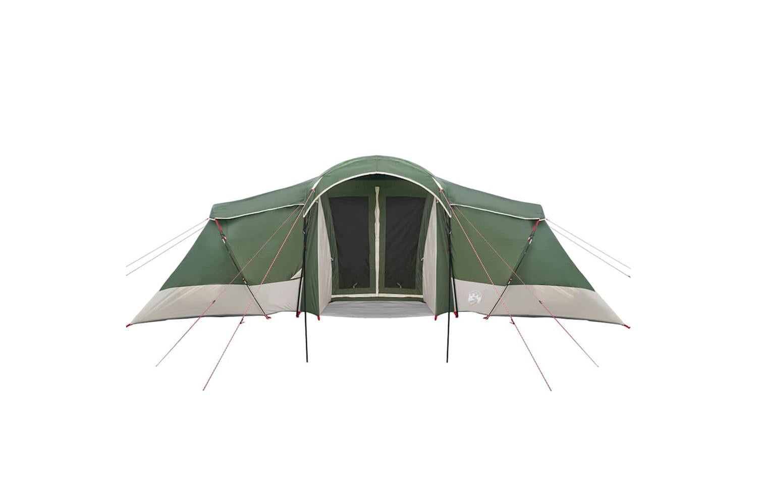 Vidaxl Family Tent With Roof Green And Grey 721 X 335 X 212 Cm-4