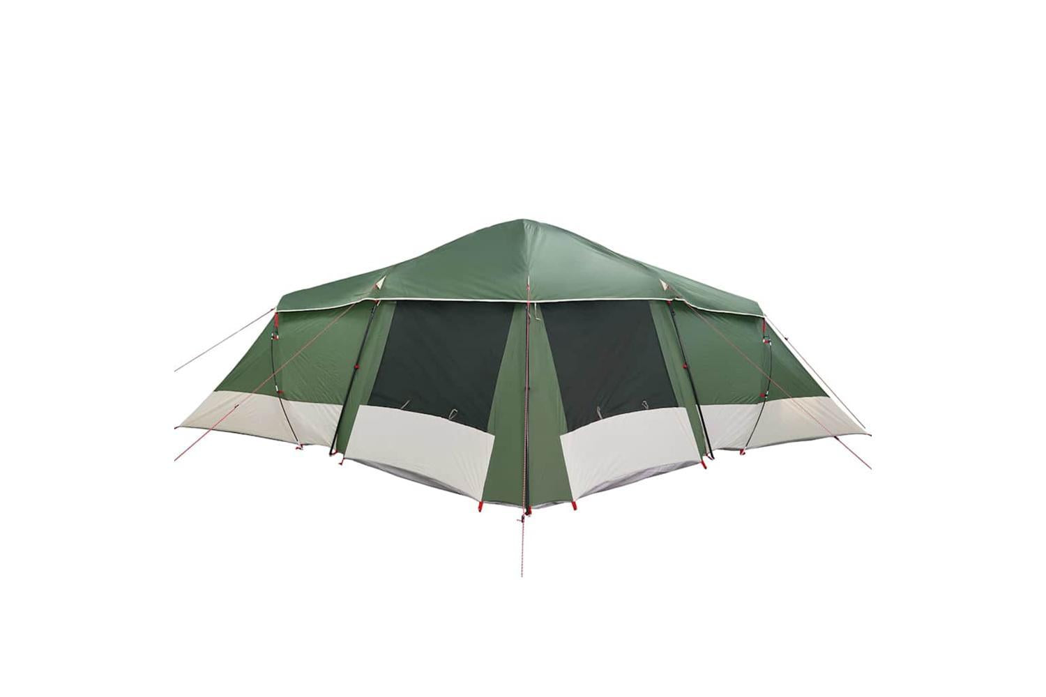 Vidaxl Family Tent With Roof Green And Grey 721 X 335 X 212 Cm-6