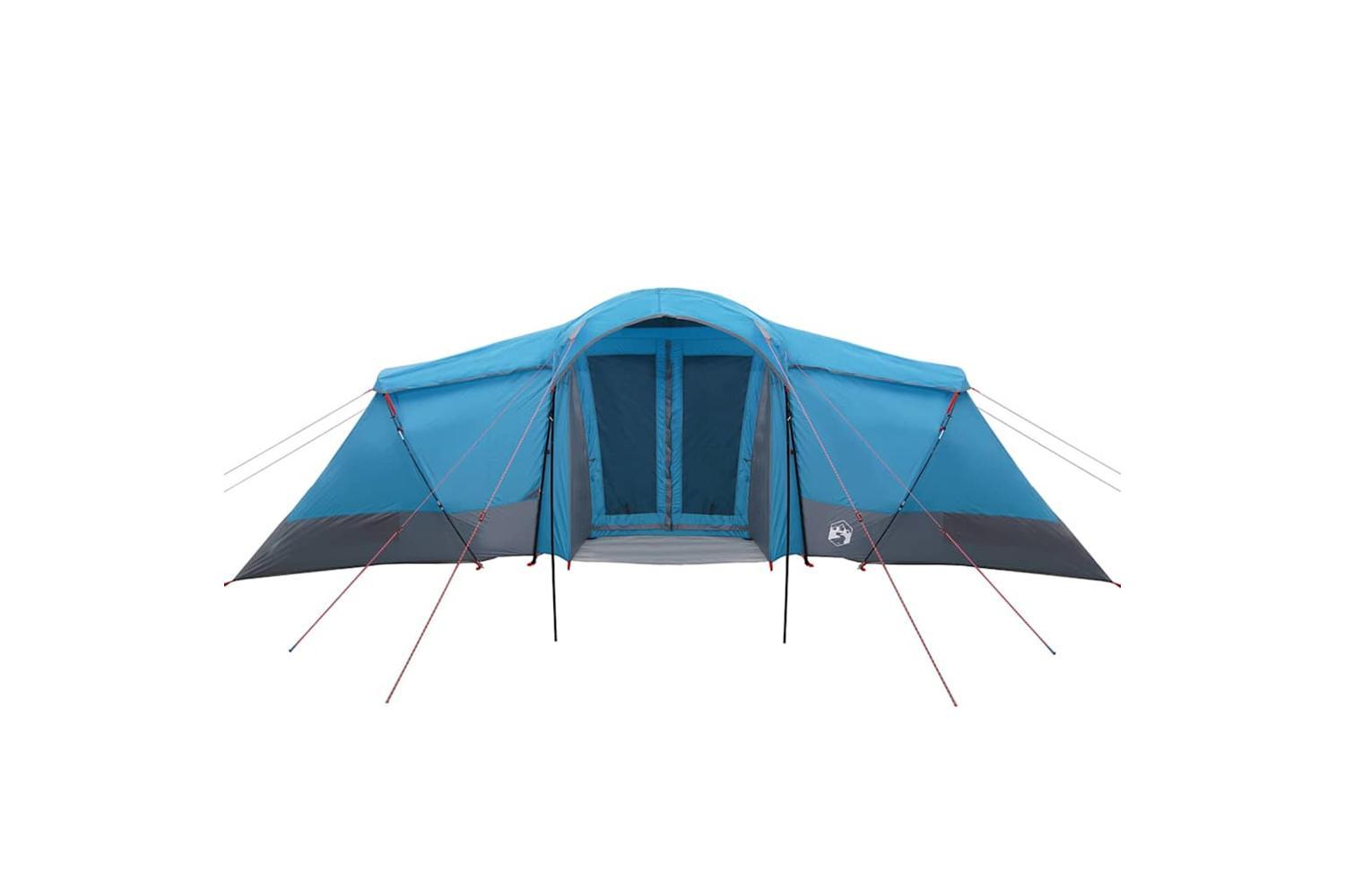 Vidaxl Family Tent With Roof Blue And Grey 721 X 335 X 212 Cm-4