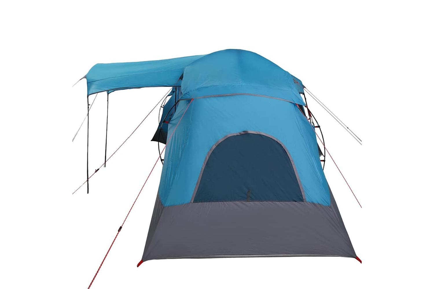 Vidaxl Family Tent With Roof Blue And Grey 721 X 335 X 212 Cm-5