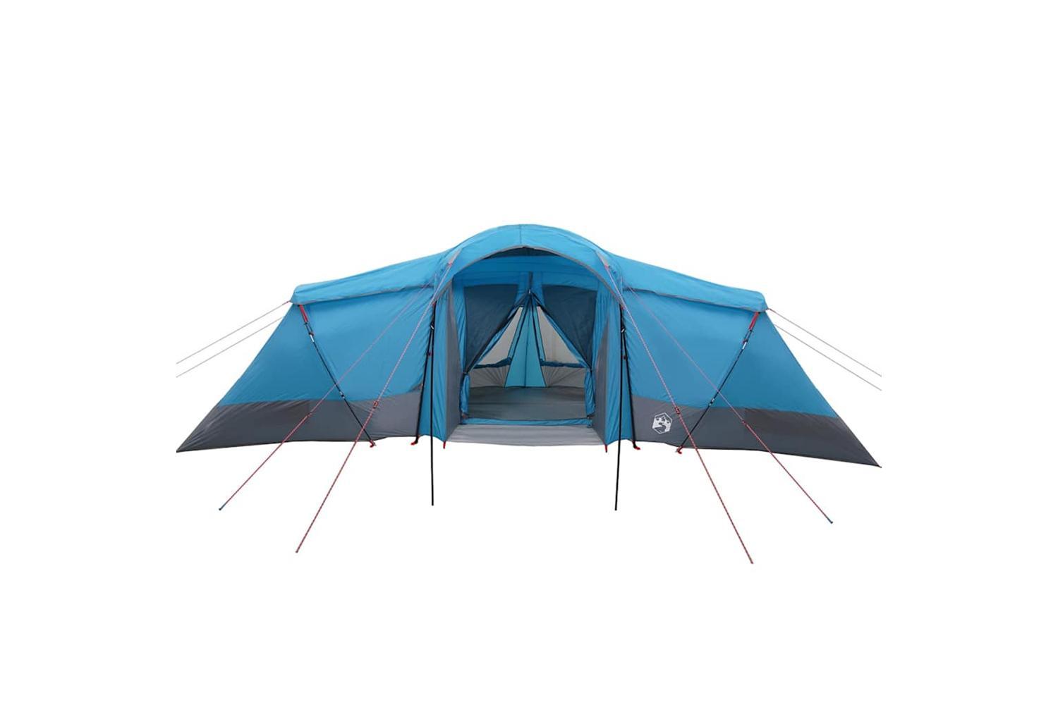 Vidaxl Family Tent With Roof Blue And Grey 721 X 335 X 212 Cm-10