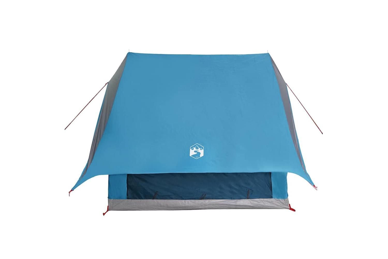 Vidaxl Family Tent With Roof Blue And Grey 220 X 220 X 184 Cm-5