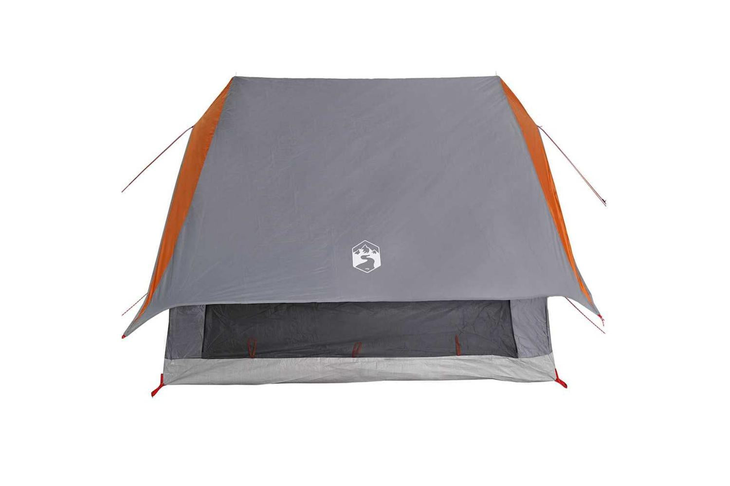 Vidaxl Family Tent With Roof Grey And Orange 220 X 220 X 184 Cm-5