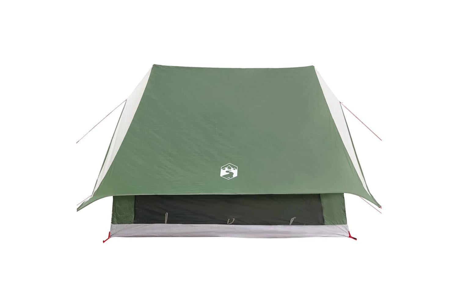 Vidaxl Family Tent With Roof Green And White 256 X 256 X 185 Cm-5