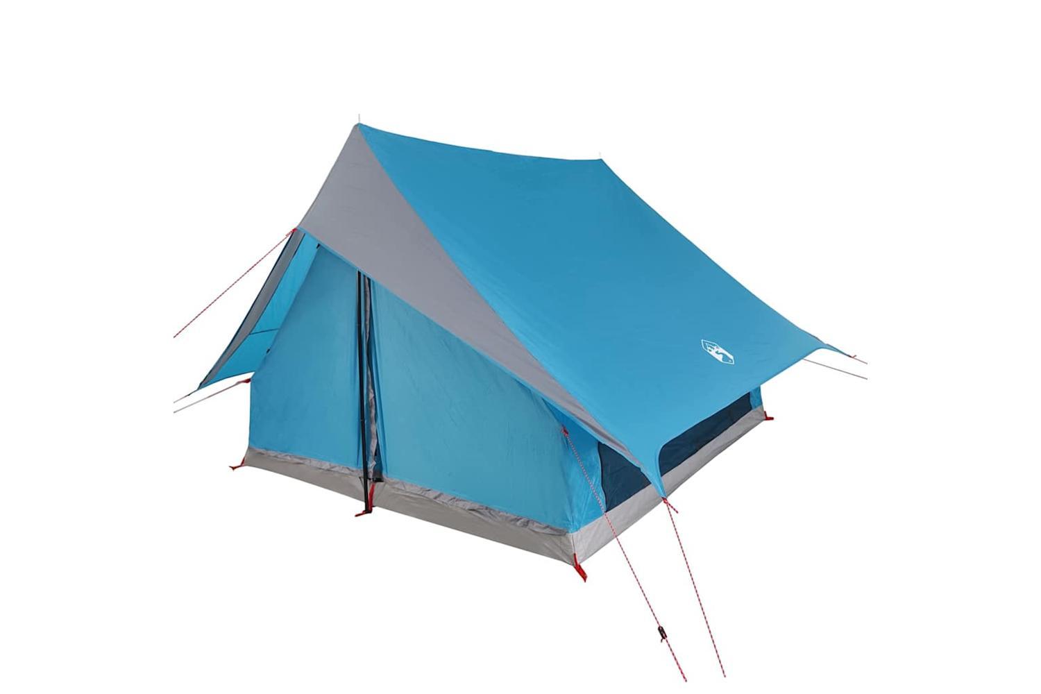 Vidaxl Family Tent With Roof Blue And Grey 256 X 256 X 185 Cm-2