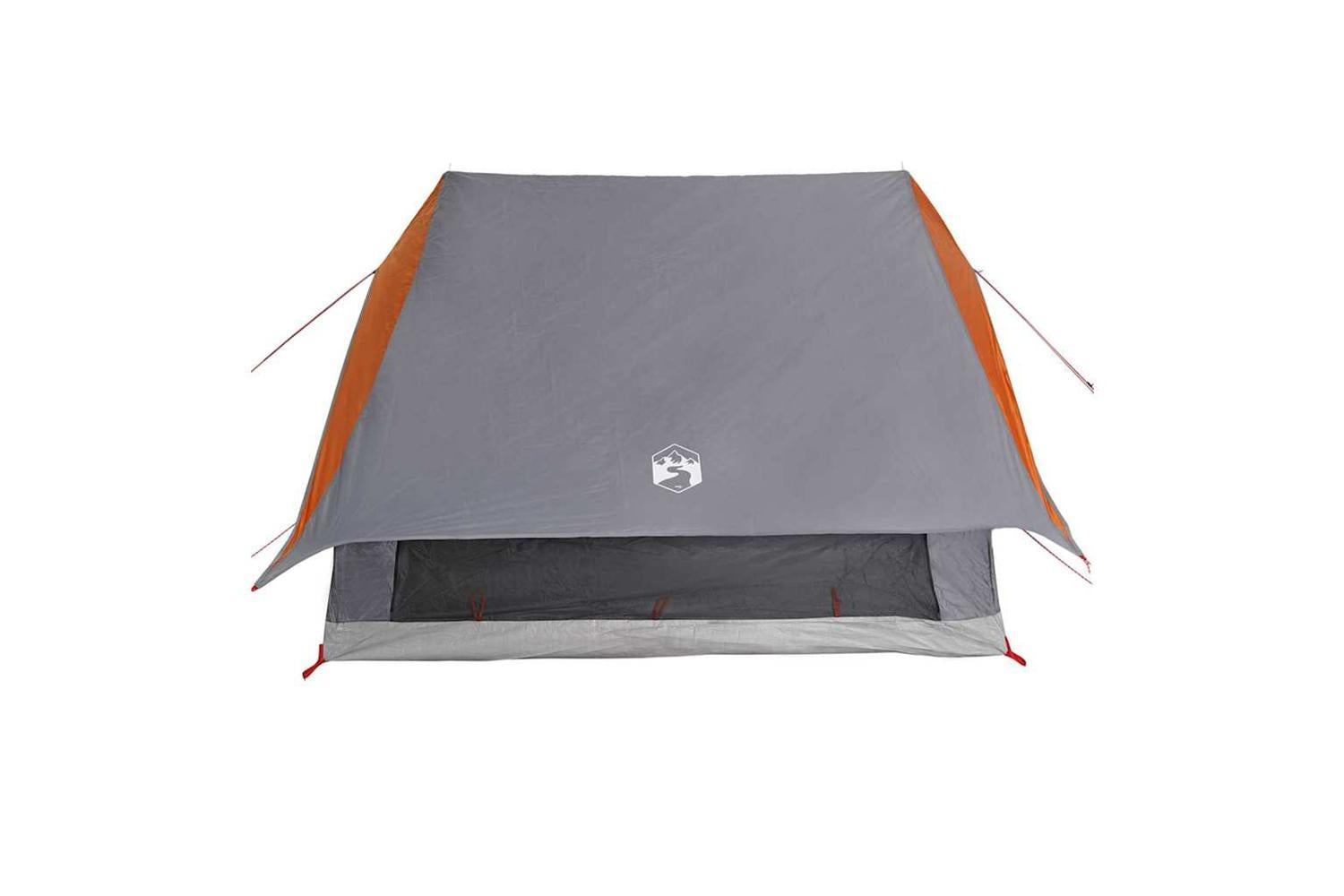 Vidaxl Family Tent With Roof Grey And Orange 256 X 256 X 185 Cm-5