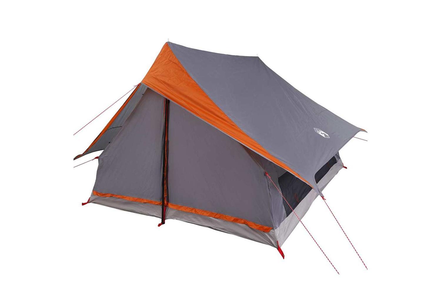 Vidaxl Family Tent With Roof Grey And Orange 315 X 286 X 200 Cm-2