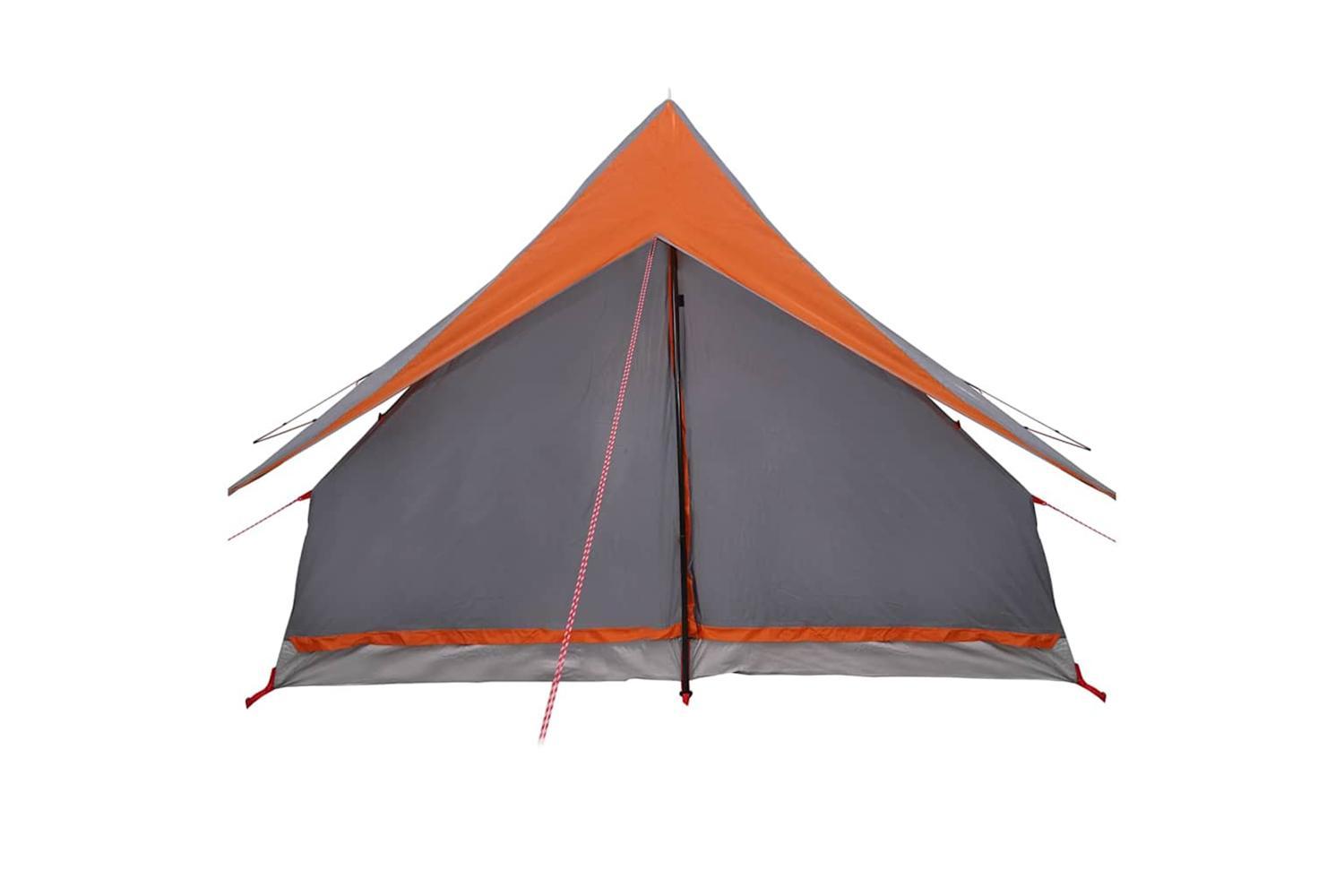Vidaxl Family Tent With Roof Grey And Orange 315 X 286 X 200 Cm-4
