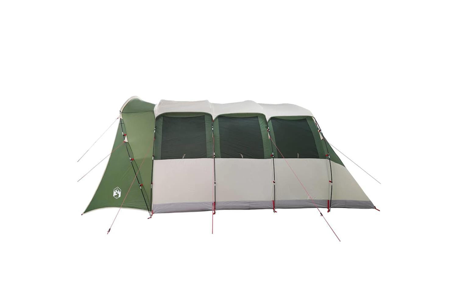 Vidaxl Family Tent With Roof Green And White 576 X 325 X 213 Cm-5