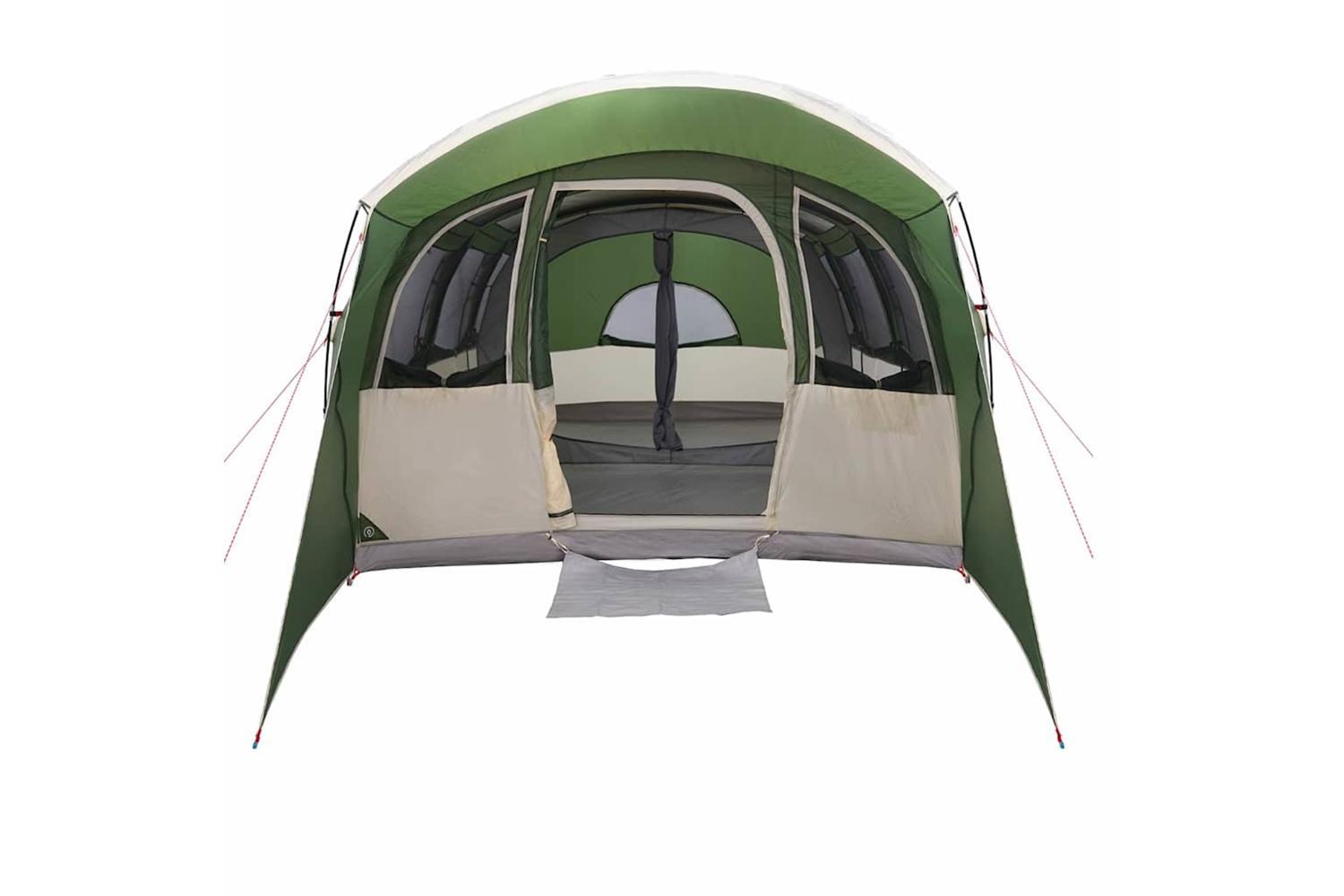 Vidaxl Family Tent With Roof Green And White 576 X 325 X 213 Cm-10