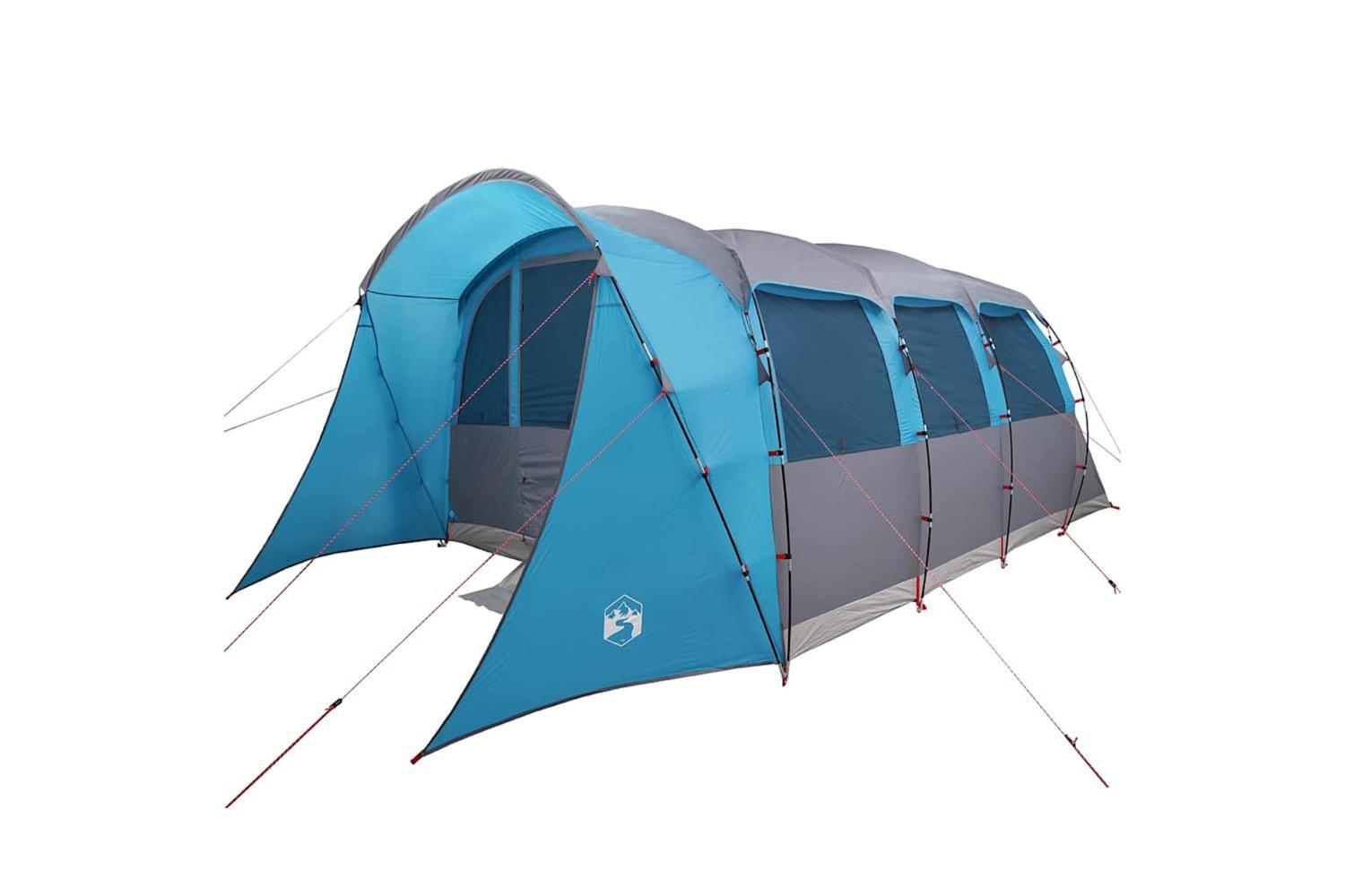Vidaxl Family Tent With Roof Blue And Grey 576 X 325 X 213 Cm-2