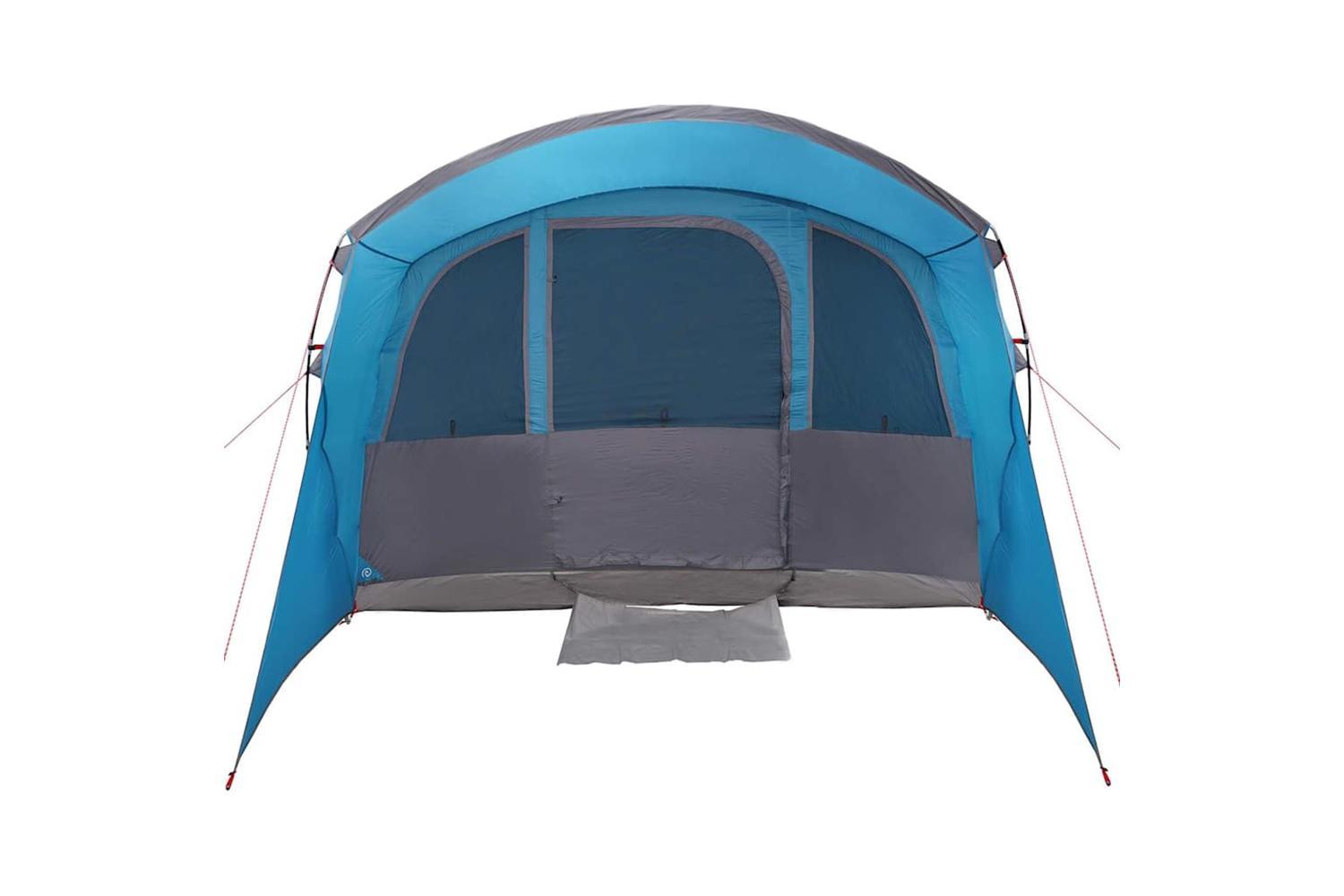 Vidaxl Family Tent With Roof Blue And Grey 576 X 325 X 213 Cm-4