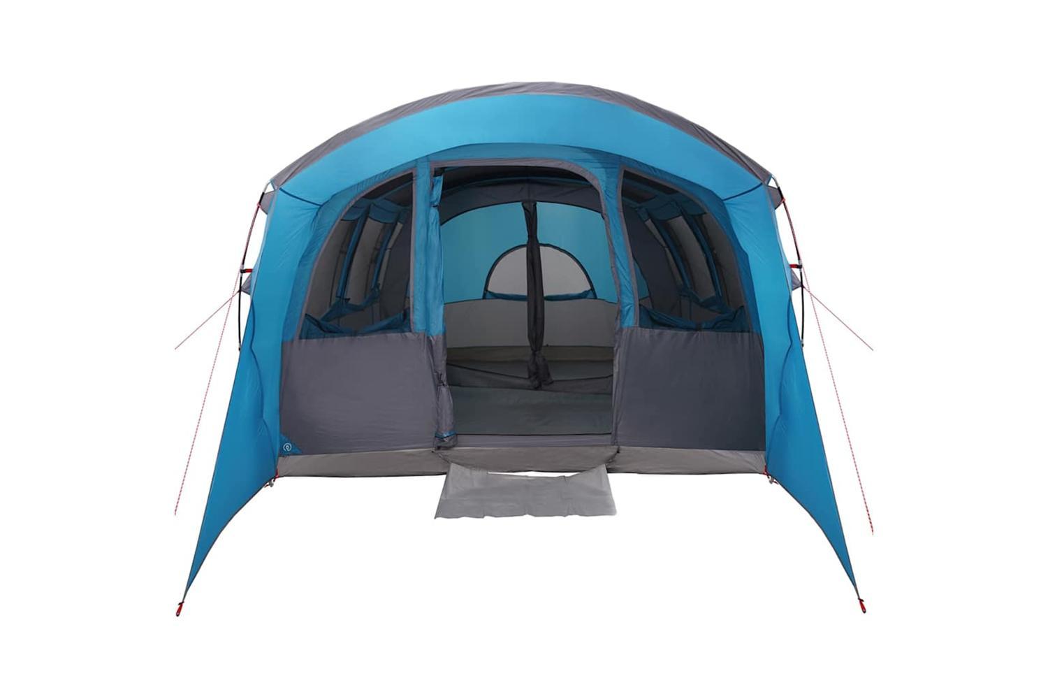 Vidaxl Family Tent With Roof Blue And Grey 576 X 325 X 213 Cm-10