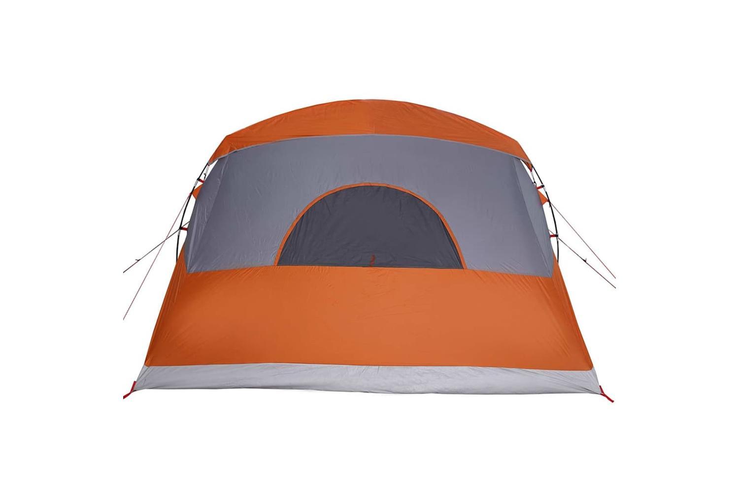 Vidaxl Family Tent With Roof Grey And Orange 576 X 325 X 213 Cm-6