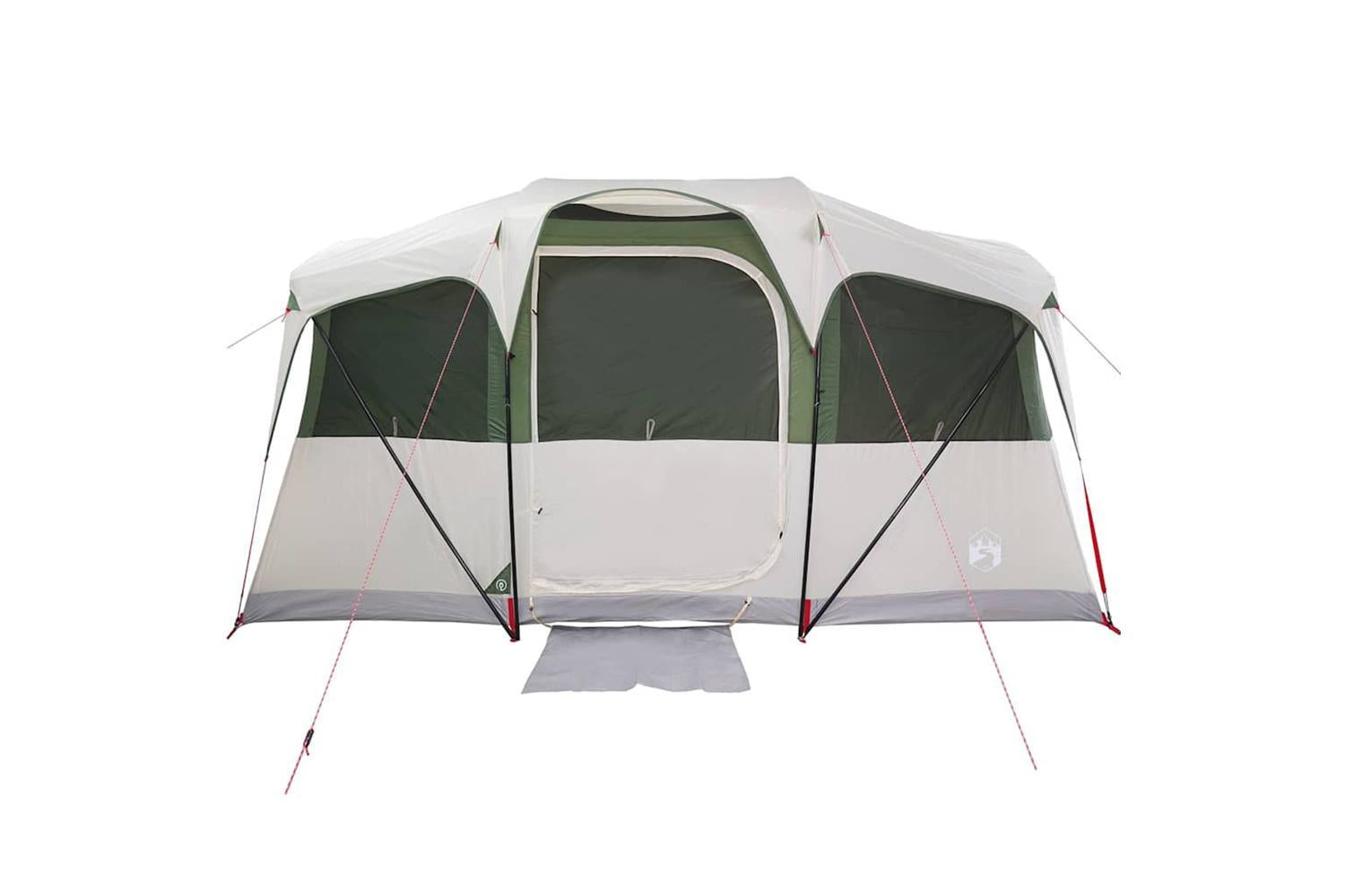 Vidaxl Family Tent With Roof White And Green 435 X 255 X 216 Cm-4