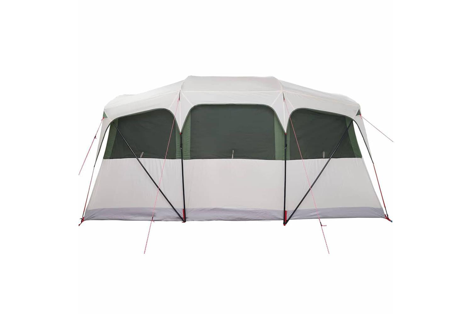 Vidaxl Family Tent With Roof White And Green 435 X 255 X 216 Cm-6