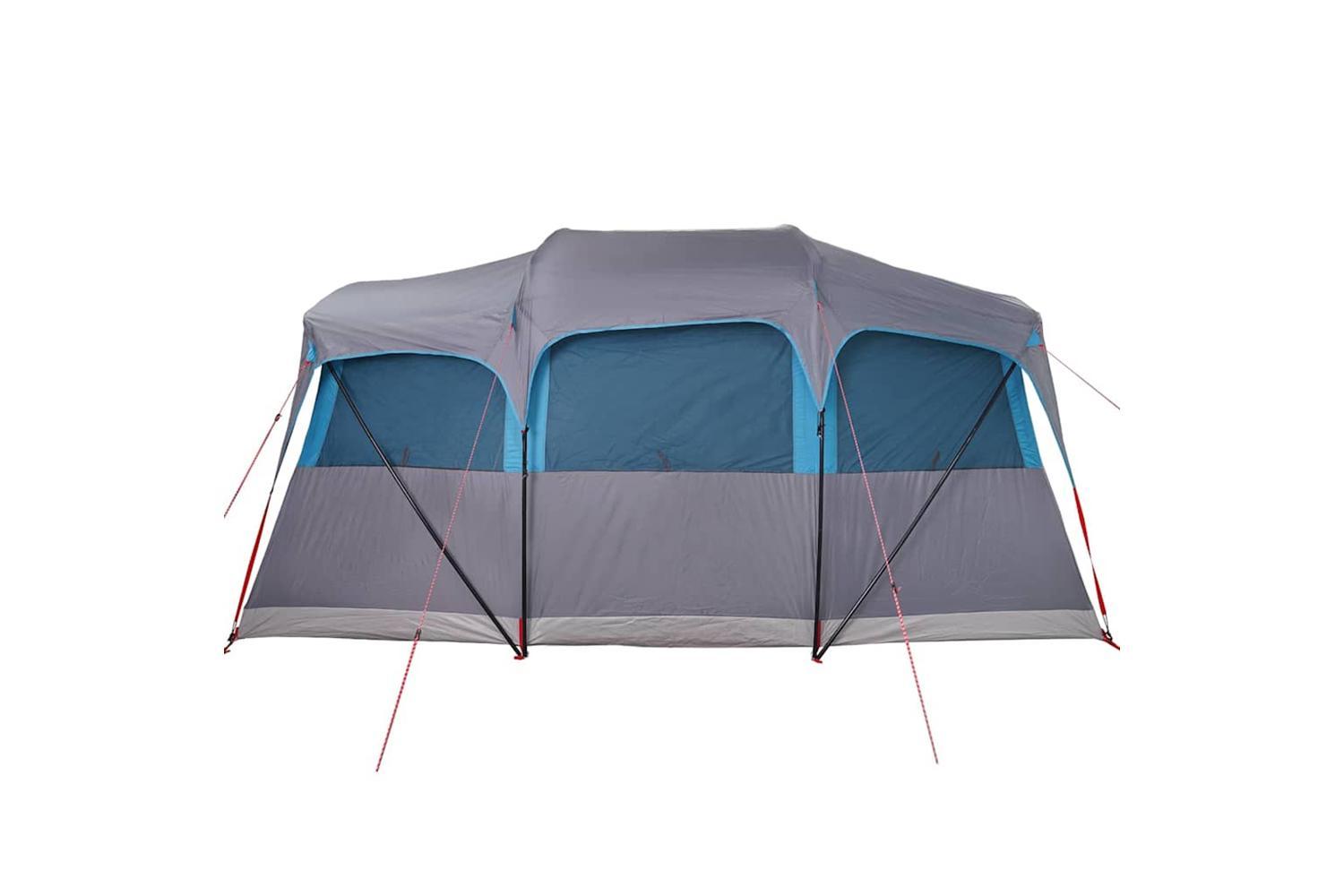 Vidaxl Family Tent With Roof Blue And Grey 435 X 255 X 216 Cm-6