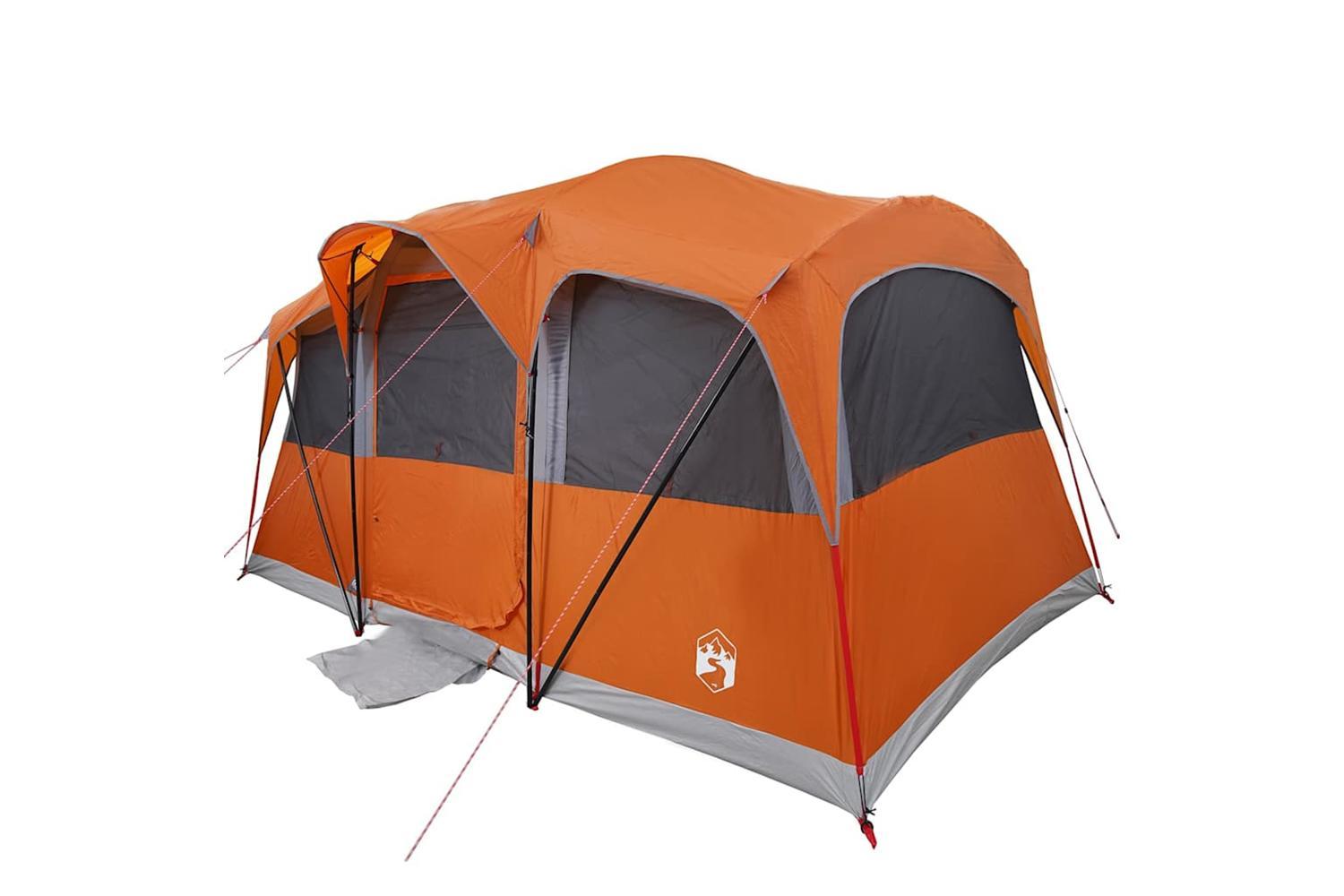 Vidaxl Family Tent With Roof Orange And Orange 435 X 255 X 216 Cm-2