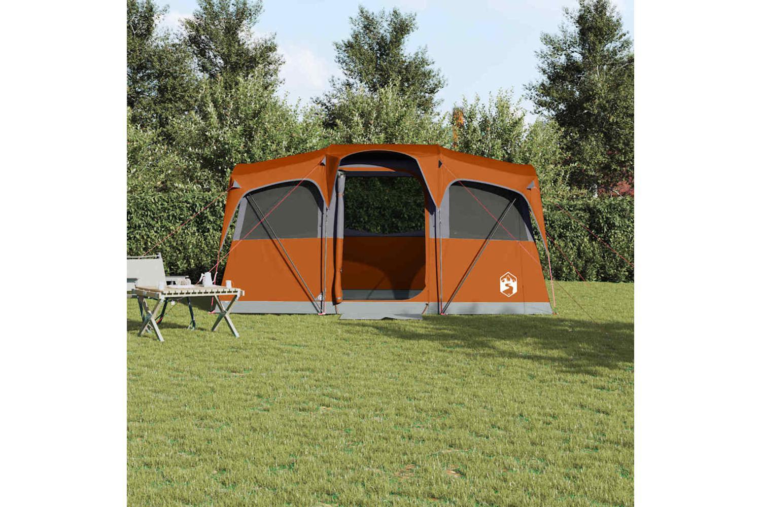 Vidaxl Family Tent With Roof Orange And Orange 435 X 255 X 216 Cm-3
